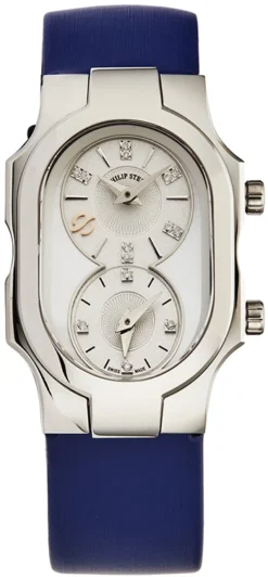 Philip Stein Signature Dual Time Ladies Watch Model 100DSMOPNBL