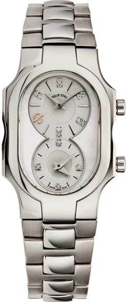 Philip Stein Signature Dual Time Ladies Watch Model 100DSMOPSS3