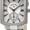 Philip Stein Classic Square Philip Stein Women's 'Classic Square' Mother Of Pearl Dial Silver Metallic Leather Strap Quartz Watch Ladies Watch Model 21-CMOP-CMS