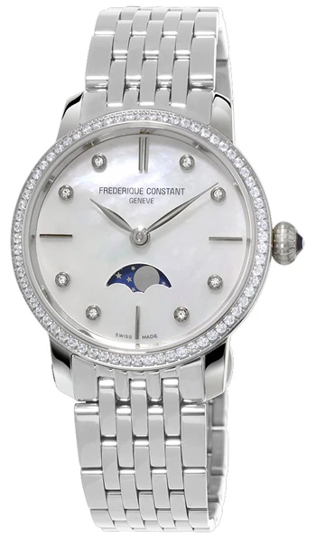 Frederique Constant Slimline Moonphase Ladies Watch Model FC-206MPWD1SD6B 1 Frederique Constant Slimline Moonphase Ladies Watch Model FC-206MPWD1SD6B