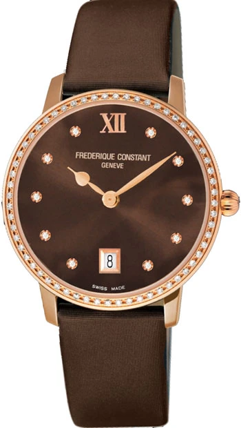 Frederique Constant Slimline Ladies Watch Model FC-220C4SD34 1 Frederique Constant Slimline Ladies Watch Model FC-220C4SD34