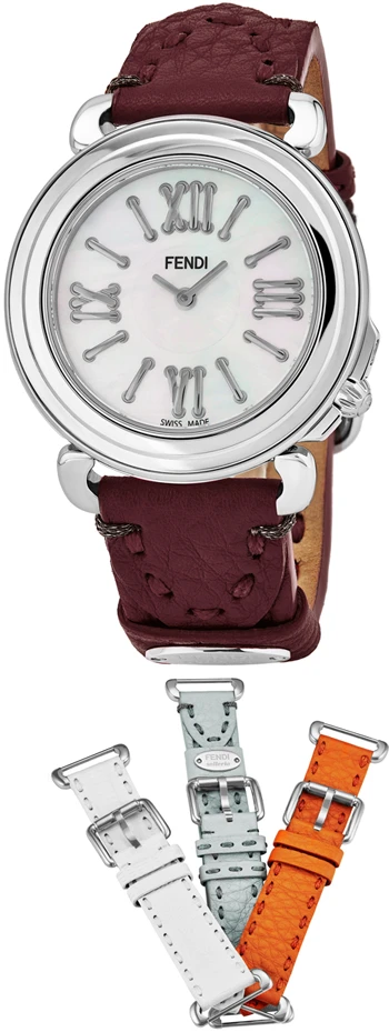 Fendi Selleria 3 Additional Straps Set With Ladies Watch Model F8010345H0-SET6 1 Fendi Selleria 3 Additional Straps Set With Ladies Watch Model F8010345H0-SET6