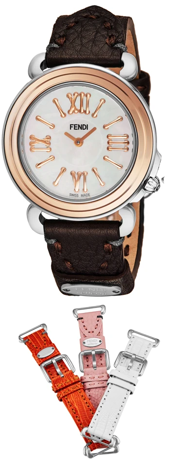 Fendi Selleria 3 Additional Straps Set With Ladies Watch Model F8012345H0-SET2 1 Fendi Selleria 3 Additional Straps Set With Ladies Watch Model F8012345H0-SET2